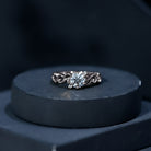 Lab Grown Diamond Art Deco Engagement Ring Lab - ( EF-VS ) - Rosec Jewels