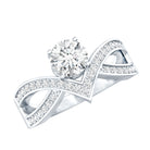 Rosec Jewels-Certified Lab Grown Diamond Designer Solitaire Engagement Ring