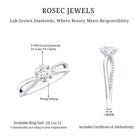 Rosec Jewels-Lab Grown Diamond Solitaire Splt Shank Engagement Ring