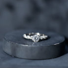 Round Shape Lab Grown Diamond Solitaire Engagement Ring Lab - ( EF-VS ) - Rosec Jewels