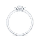 Certified Lab Grown Diamond Flower Promise Ring Lab - ( EF-VS ) - Rosec Jewels