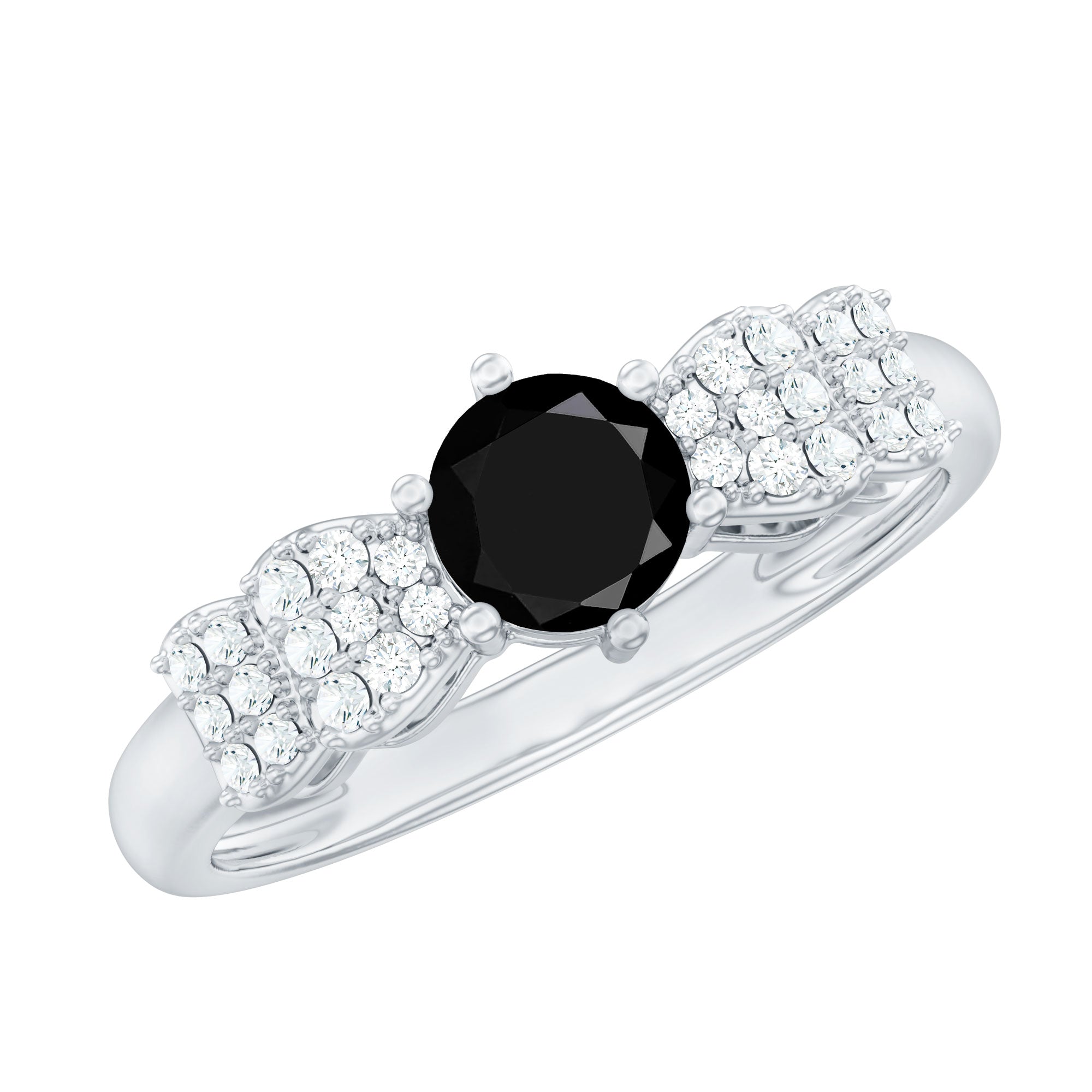 Certified Lab Grown Black Diamond Promise Ring