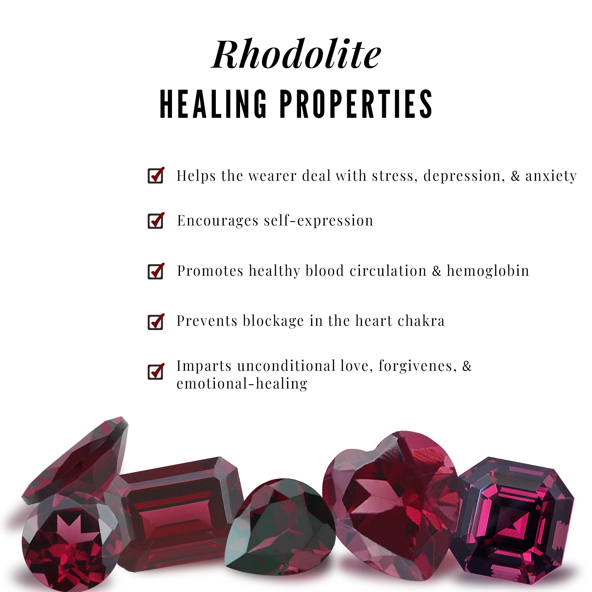2.50 CT Designer Rhodolite Solitaire Ring with Diamond Stones Rhodolite - ( AAA ) - Quality - Rosec Jewels