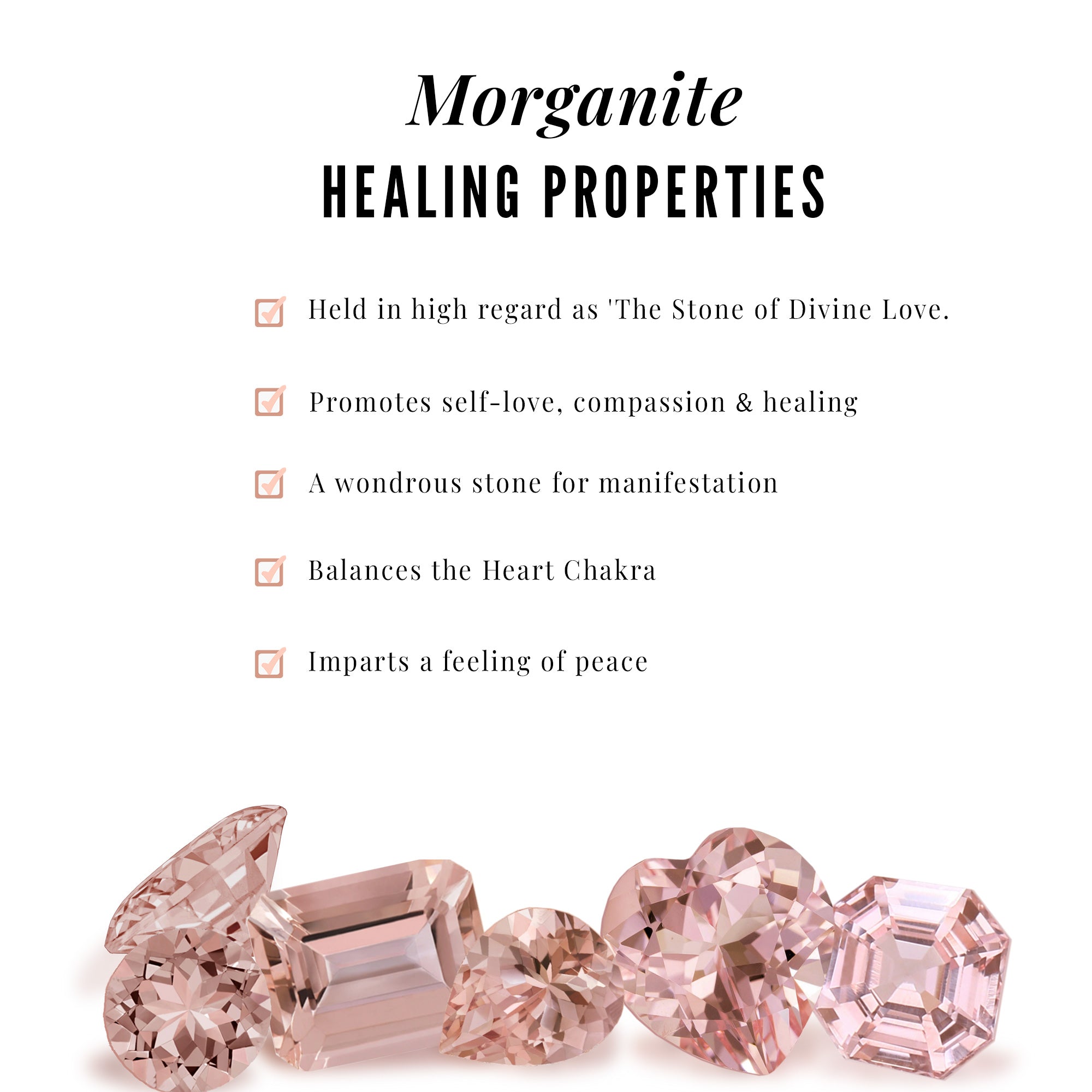 Heart Shape Morganite Halo Stud Earrings with Diamond Morganite - ( AAA ) - Quality - Rosec Jewels
