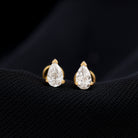 Pear Shape Moissanite Solitaire Conch Earring Moissanite - ( D-VS1 ) - Color and Clarity - Rosec Jewels