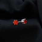 2.25 CT Fire Opal Claw Set Solitaire Stud Fire Opal - ( AAA ) - Quality - Rosec Jewels