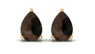 June Birthstone 2 CT Pear Cut Smoky Quartz Solitaire Wedding Stud Earring for Women Smoky Quartz - ( AAA ) - Quality - Rosec Jewels