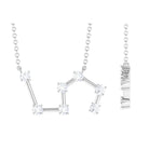 Moissanite Constellation Leo Zodiac Sign Necklace Moissanite - ( D-VS1 ) - Color and Clarity - Rosec Jewels