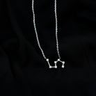 Moissanite Constellation Leo Zodiac Sign Necklace Moissanite - ( D-VS1 ) - Color and Clarity - Rosec Jewels
