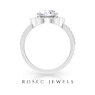 3.25 CT Classic Cubic Zirconia Engagement Ring Zircon - ( AAAA ) - Quality - Rosec Jewels