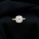 Cubic Zirconia Vintage Inspired Engagement Ring Zircon - ( AAAA ) - Quality - Rosec Jewels