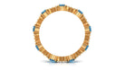 3.25 CT Designer London Blue Topaz and Diamond Eternity Ring London Blue Topaz - ( AAA ) - Quality - Rosec Jewels