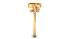 1 CT Marquise Cut Citrine Scatter Ring with Diamond Stones Citrine - ( AAA ) - Quality - Rosec Jewels