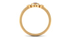 3/4 Carat Bezel Set Garnet Statement Ring with Diamond Garnet - ( AAA ) - Quality - Rosec Jewels