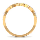 Round Diamond Infinity Semi Eternity Ring Diamond - ( HI-SI ) - Color and Clarity - Rosec Jewels