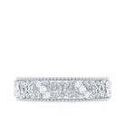 1/4 CT Natural Diamond Vintage Band Ring Diamond - ( HI-SI ) - Color and Clarity - Rosec Jewels