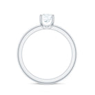 3/4 CT Certified Moissanite Solitaire Minimal Engagement Ring Moissanite - ( D-VS1 ) - Color and Clarity - Rosec Jewels