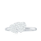 0.25 CT Natural Diamond Twin Heart Promise Ring in Illusion Setting Diamond - ( HI-SI ) - Color and Clarity - Rosec Jewels