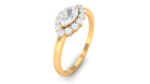 1 CT Marquise Cut Zircon East West Engagement Ring Zircon - ( AAAA ) - Quality - Rosec Jewels