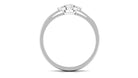 1/2 CT Marquise Zircon Engagement Ring in Gold Textured Zircon - ( AAAA ) - Quality - Rosec Jewels