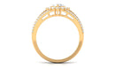 2.50 CT Split Shank Pear Cut Zircon Statement Engagement Ring Zircon - ( AAAA ) - Quality - Rosec Jewels