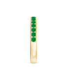 3/4 CT Channel Set Emerald Semi eternity Ring Emerald - ( AAA ) - Quality - Rosec Jewels