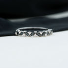 Marquise Black Onyx and Diamond Half Eternity Ring in Gold Black Onyx - ( AAA ) - Quality - Rosec Jewels