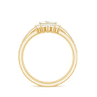1.50 CT Princess Cut Moissanite Trio Wedding Ring Set Moissanite - ( D-VS1 ) - Color and Clarity - Rosec Jewels