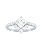 1.75 CT Princess Cut Solitaire Moissanite Designer Engagement Ring Moissanite - ( D-VS1 ) - Color and Clarity - Rosec Jewels