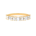 5.25 CT Certified Moissanite Eternity Ring in Prong Setting Moissanite - ( D-VS1 ) - Color and Clarity - Rosec Jewels