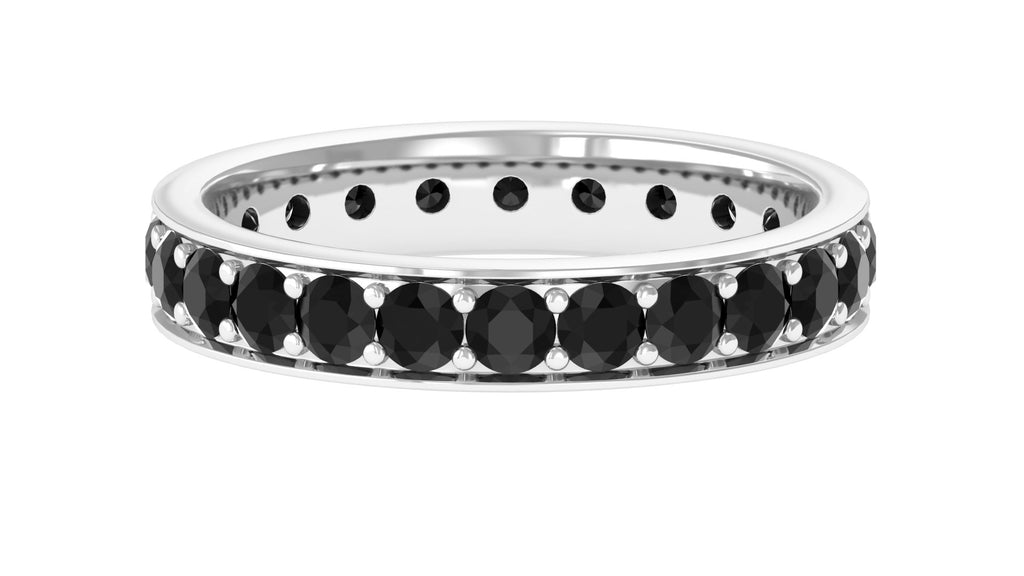 2.25 CT Black Spinel Eternity Band Ring Black Spinel - ( AAA ) - Quality - Rosec Jewels