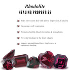 0.75 CT Bypass Rhodolite Minimal Ring with Diamond Accent Rhodolite - ( AAA ) - Quality - Rosec Jewels