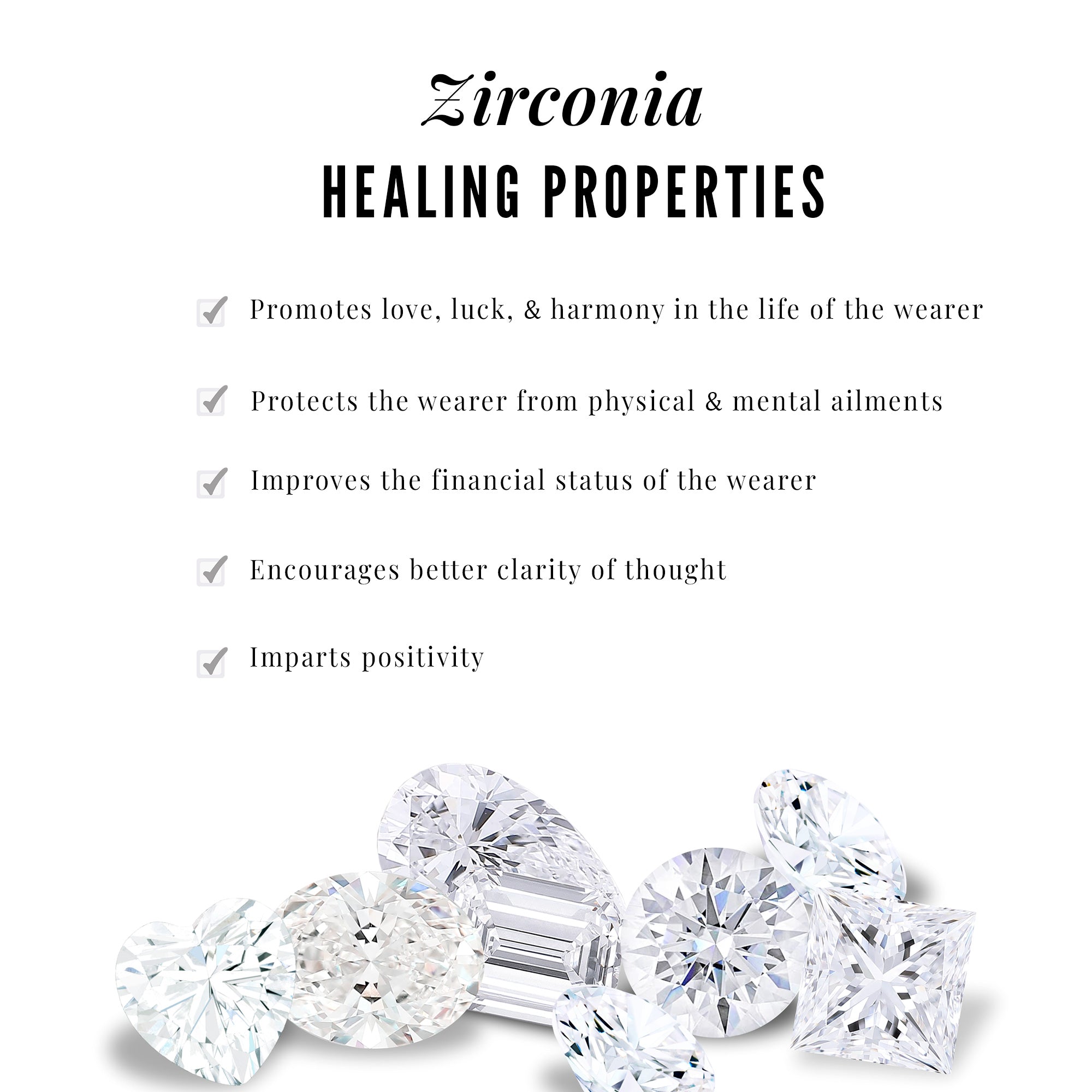 Cubic Zirconia Virgo Zodiac Necklace Zircon - ( AAAA ) - Quality - Rosec Jewels