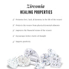 Cubic Zirconia Aquarius Zodiac Sign Necklace Zircon - ( AAAA ) - Quality - Rosec Jewels